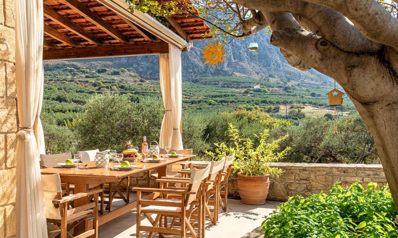 Cretan Kera Villa Heated Pool Eksteriør billede